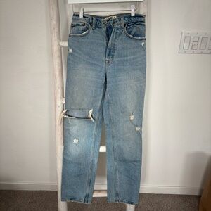 Abercrombie & Fitch Distressed Blue Jeans